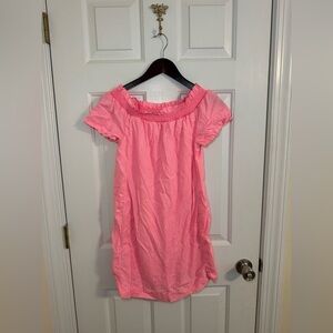Vineyard Vines Pink Garment Dyed Off The Shoulder Dress Size XS